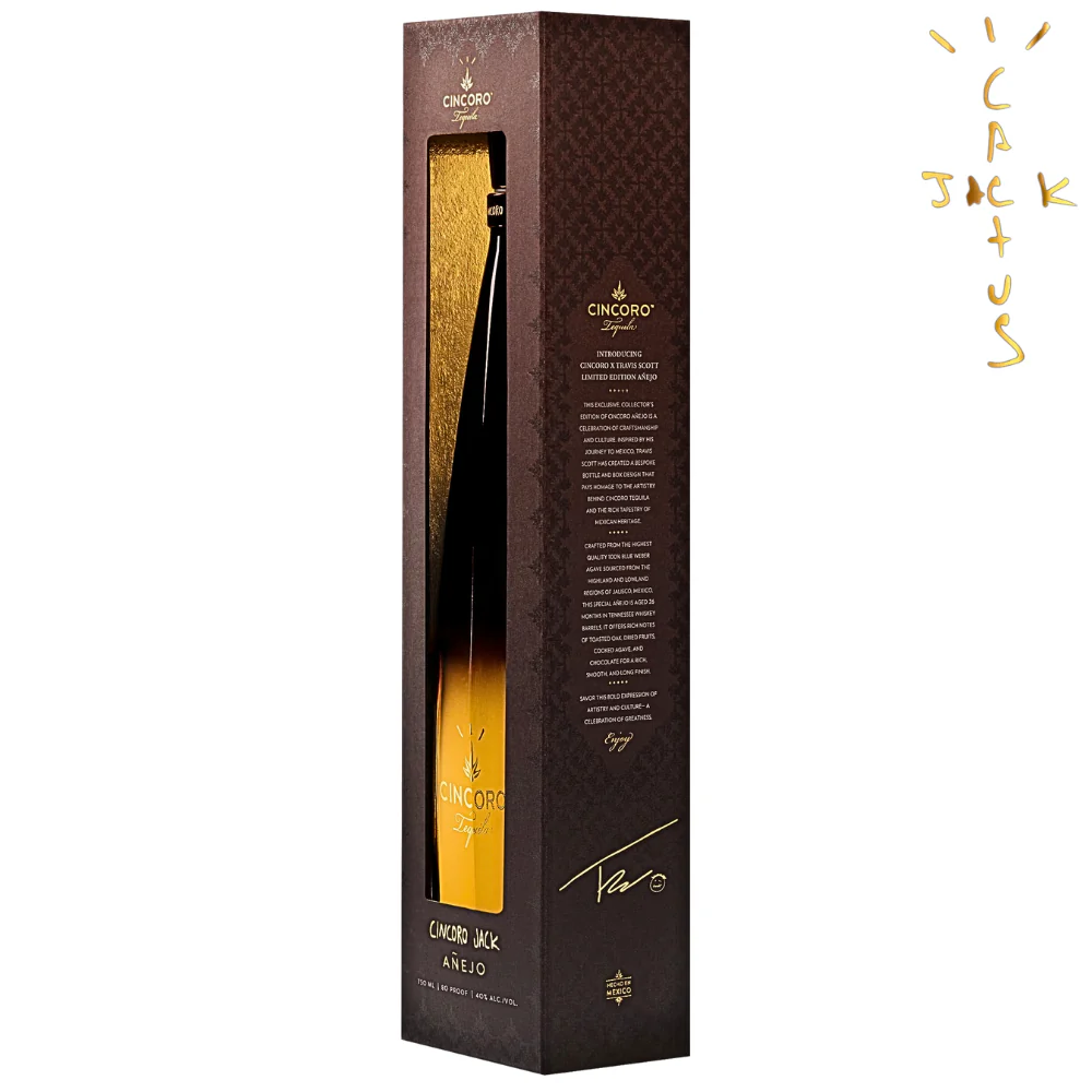 Cincoro Jack Añejo Tequila Travis Scott Limited Edition - Image 3