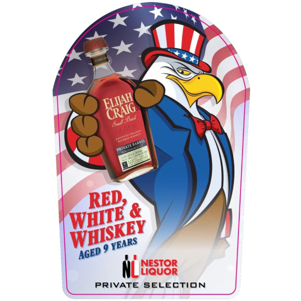 Elijah Craig Barrel Proof Single Barrel 'Red, White & Whiskey' - Image 2