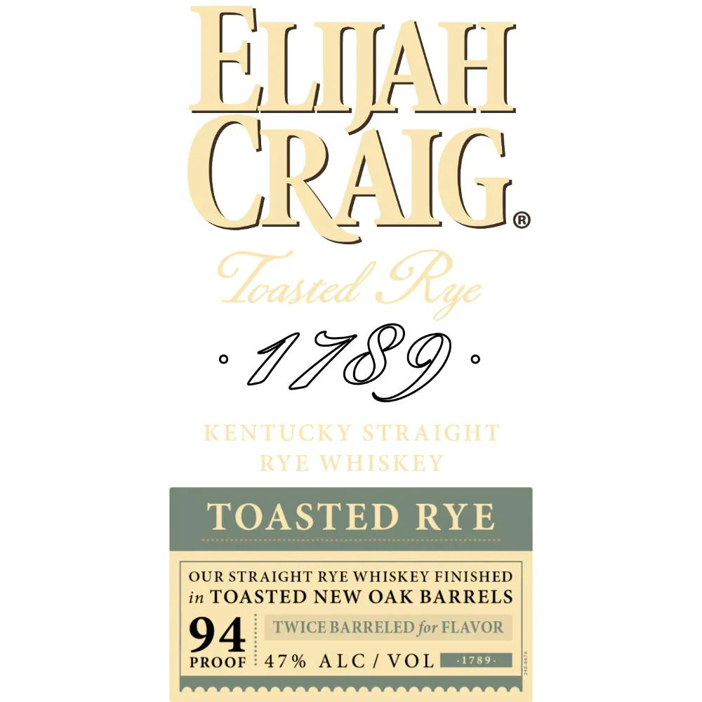 Elijah Craig Toasted Rye Whiskey - Image 2