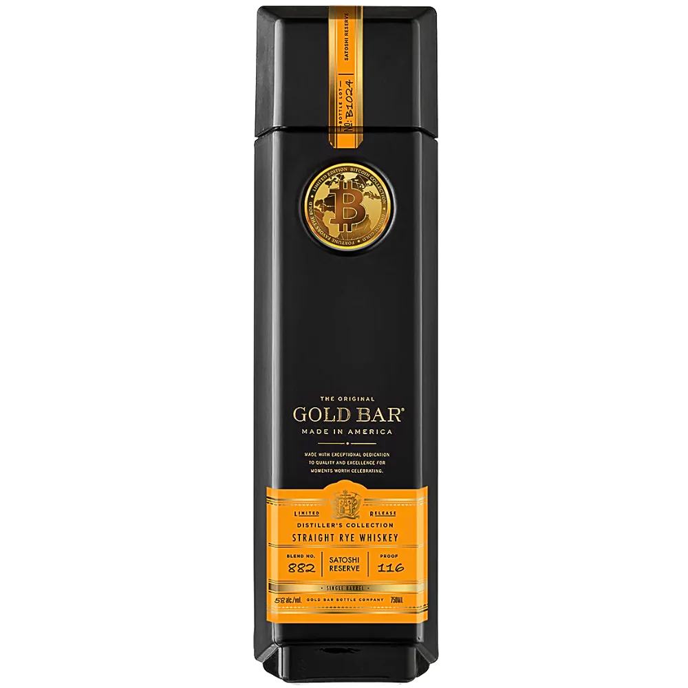 Gold Bar Bitcoin Satoshi Reserve Whiskey Limited Edition - Image 3