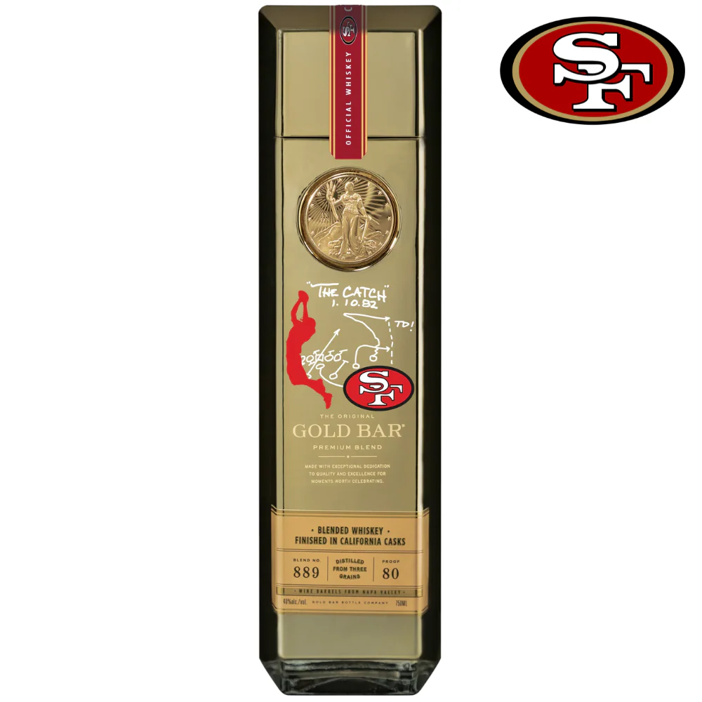 Gold Bar Whiskey 49ers 'The Catch' Limited Edition
