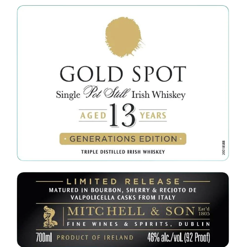 Gold Spot 13 Year Old Generations Edition Irish Whiskey - Image 2