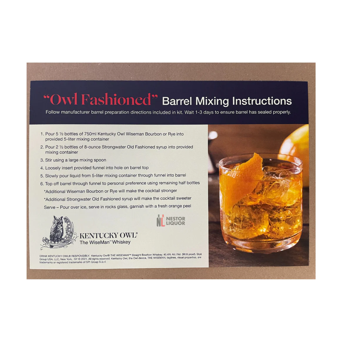 Kentucky Owl Wiseman Barrel Aging Kit 5 Liter - Image 3