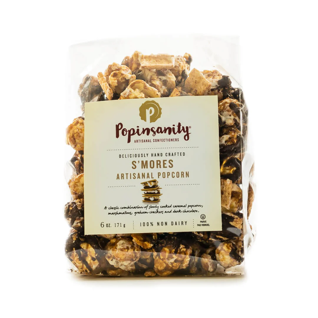 Popinsanity S’mores Gourmet Popcorn 6Oz