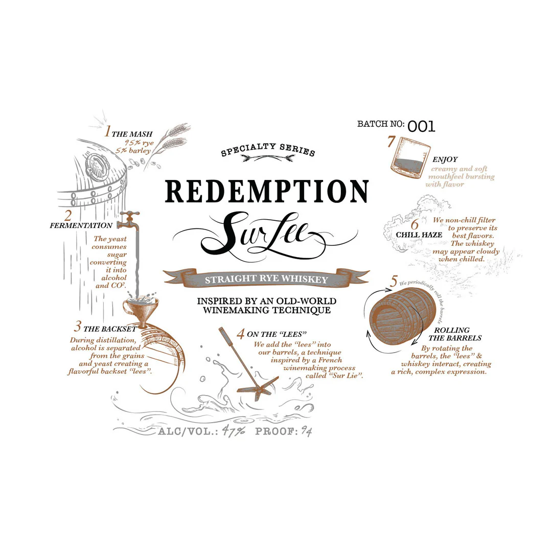 Redemption Sur Lee Rye Whiskey - Image 2