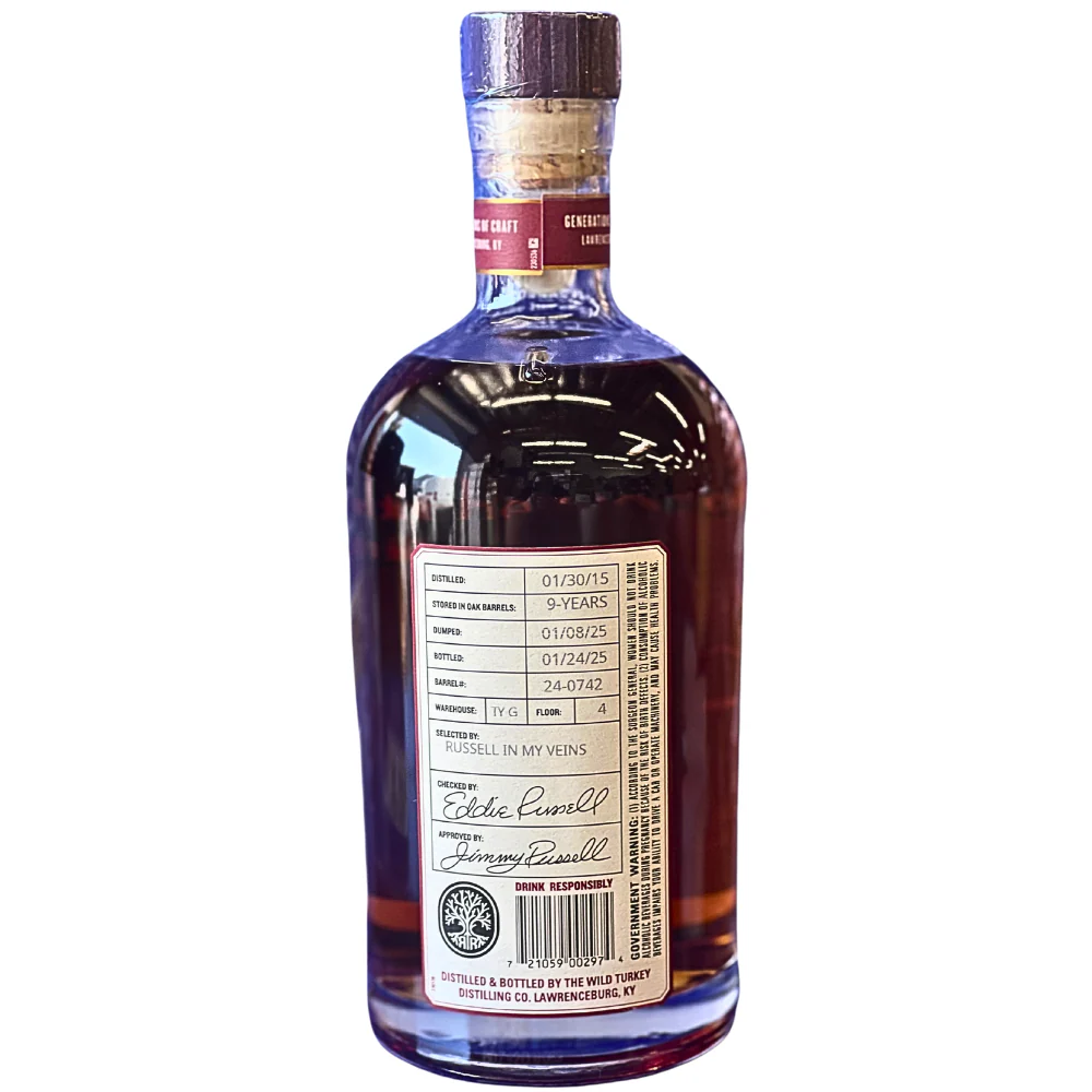 Russell's Reserve 9.11 Year Old Private Single Barrel Bourbon 'Russell In My Veins' - Image 2