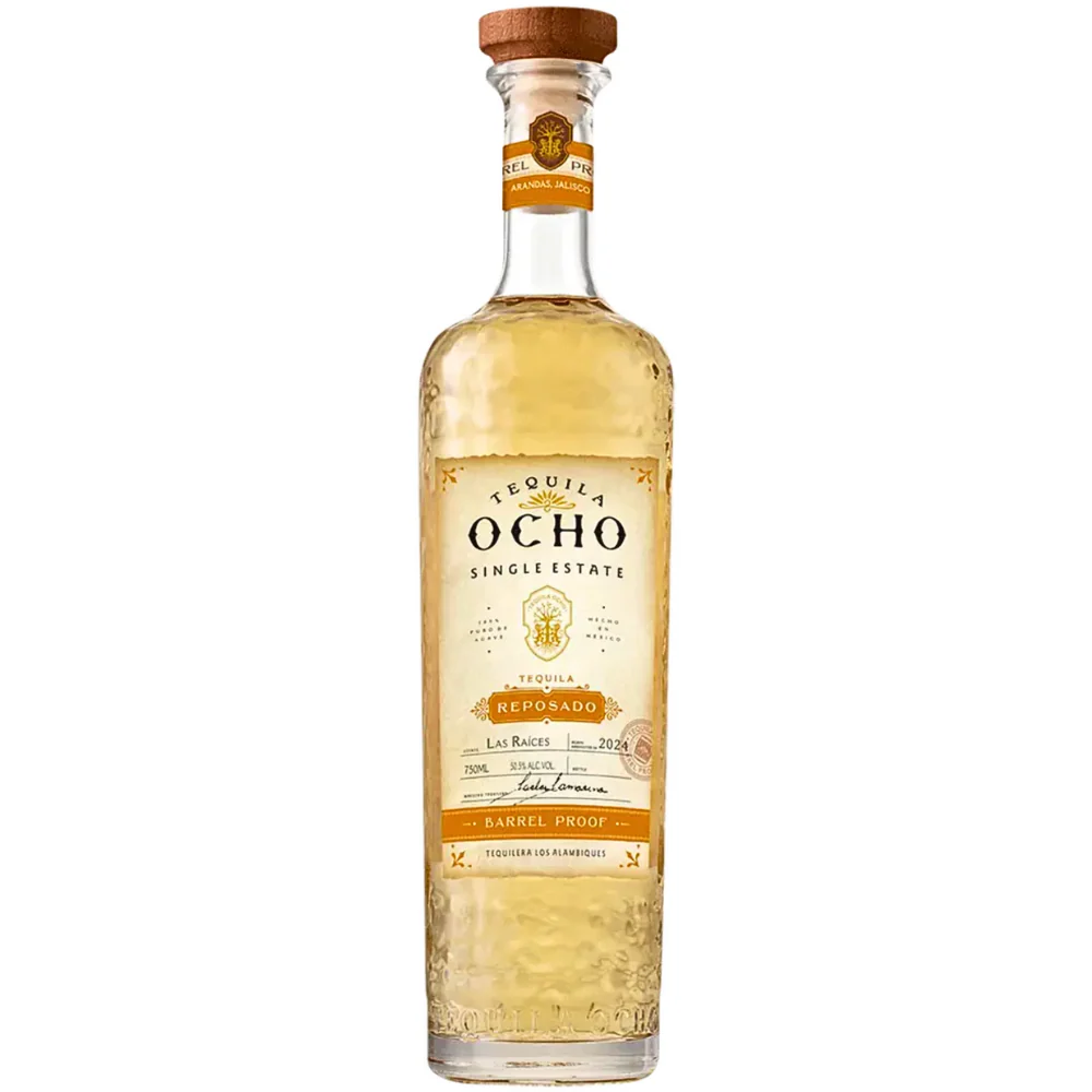 Tequila Ocho Reposado Barrel Proof Las Raíces Tequila
