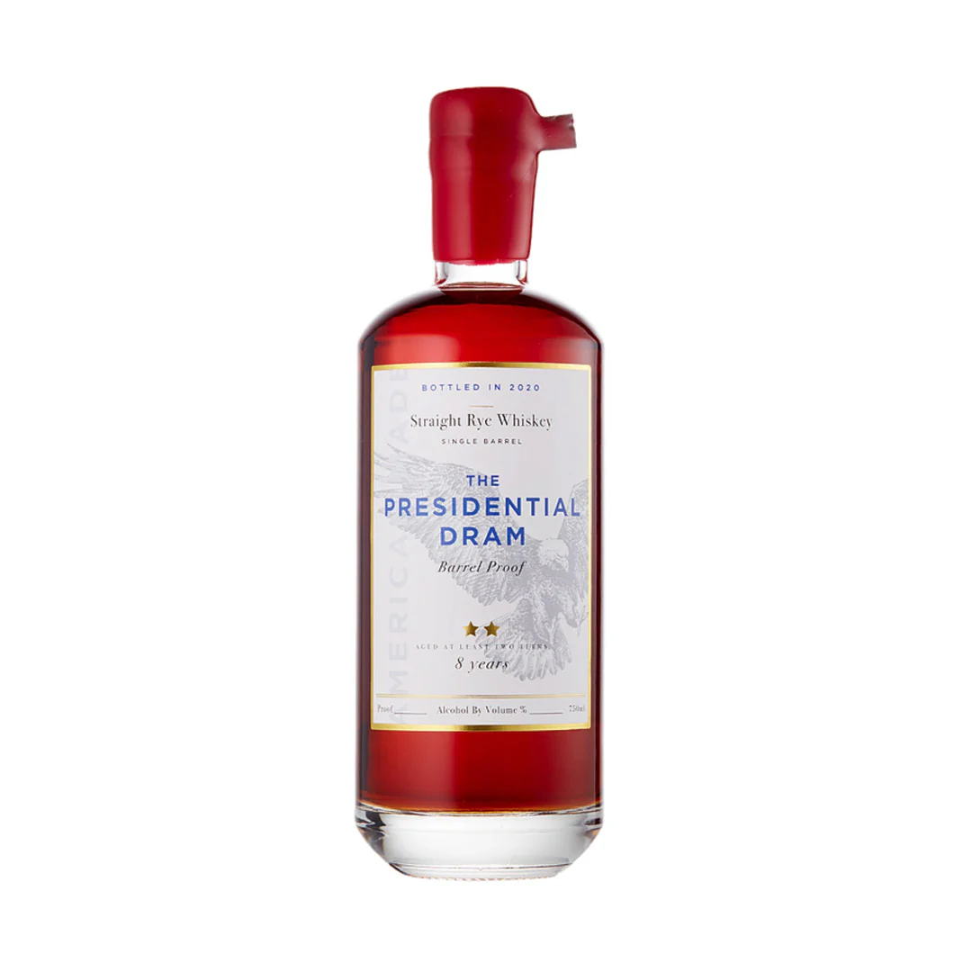 The Presidential Dram 8 Year Rye Barrel Proof Whiskey 2021 750ml