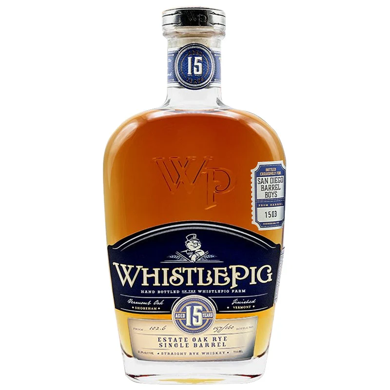 WhistlePig 15 Year Estate Oak Rye "SDBB" Barrel Pick #1503 750ml