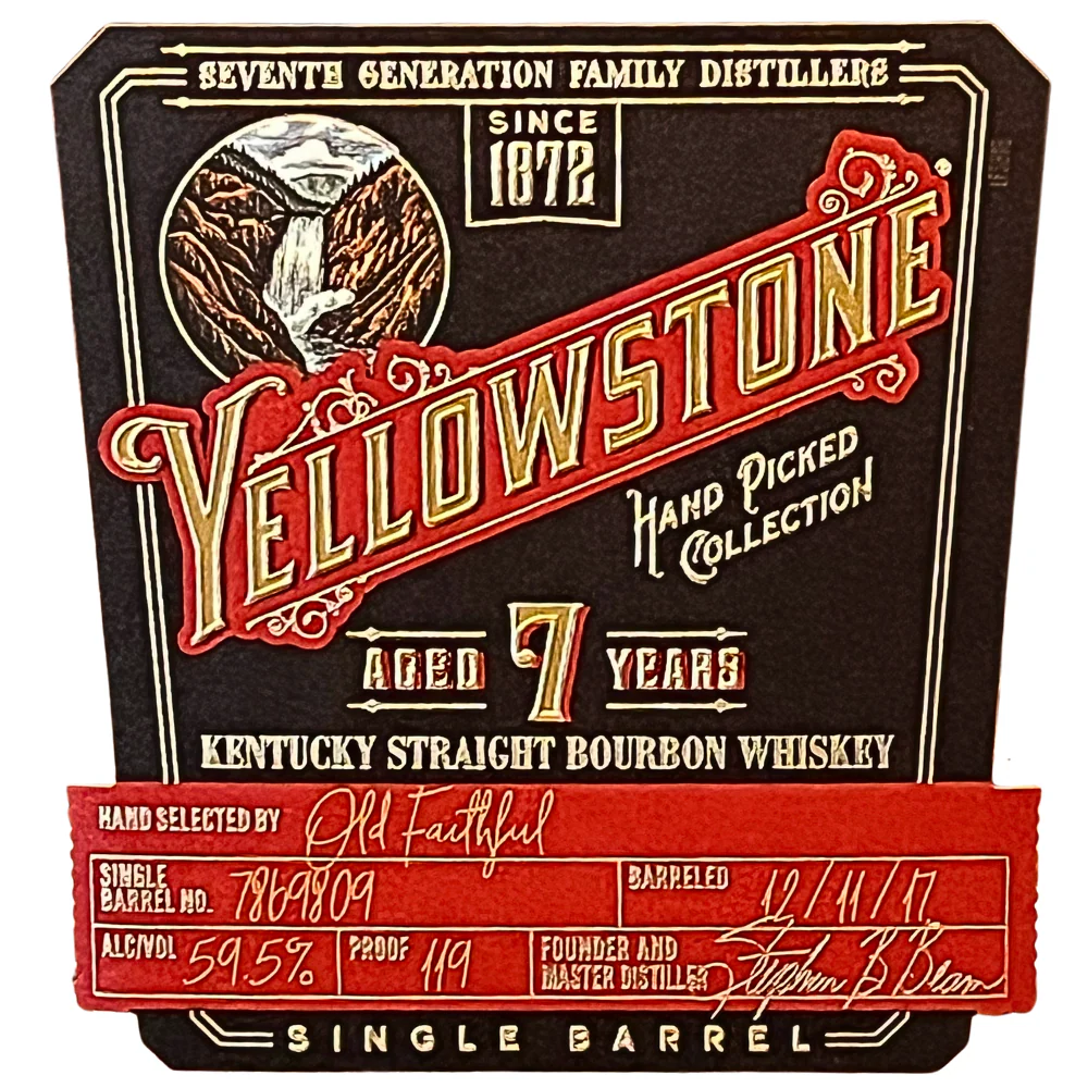 Yellowstone 7 Year Old Single Barrel Private Select 'Old Faithful' - Image 2